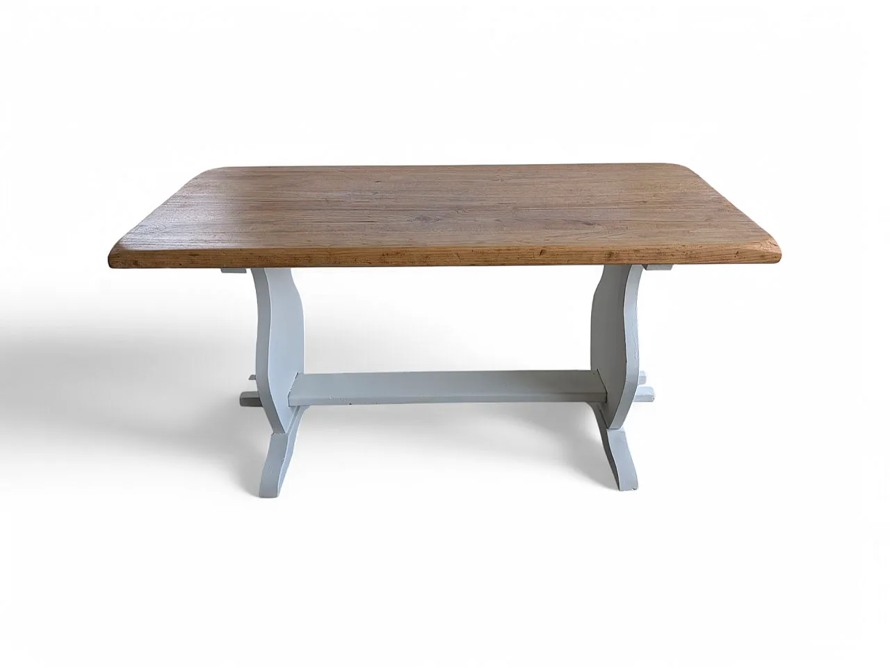 Tavolo artigianale in legno verniciato, anni '90 19