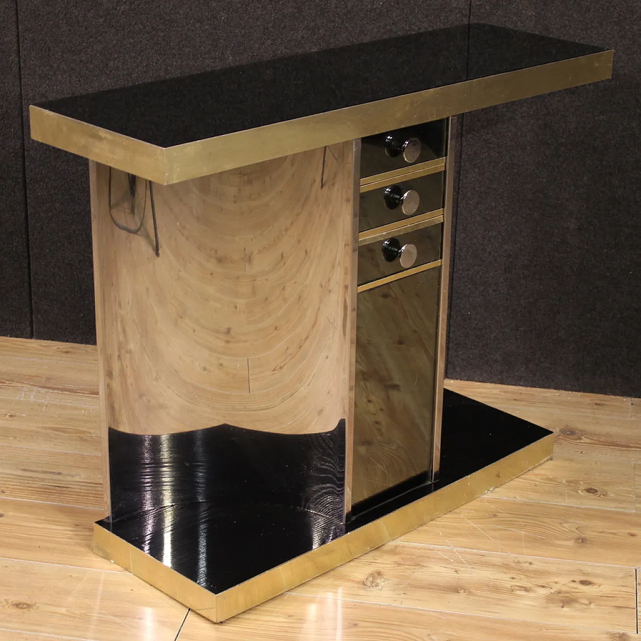 Console a specchio design italiano, anni '70 2