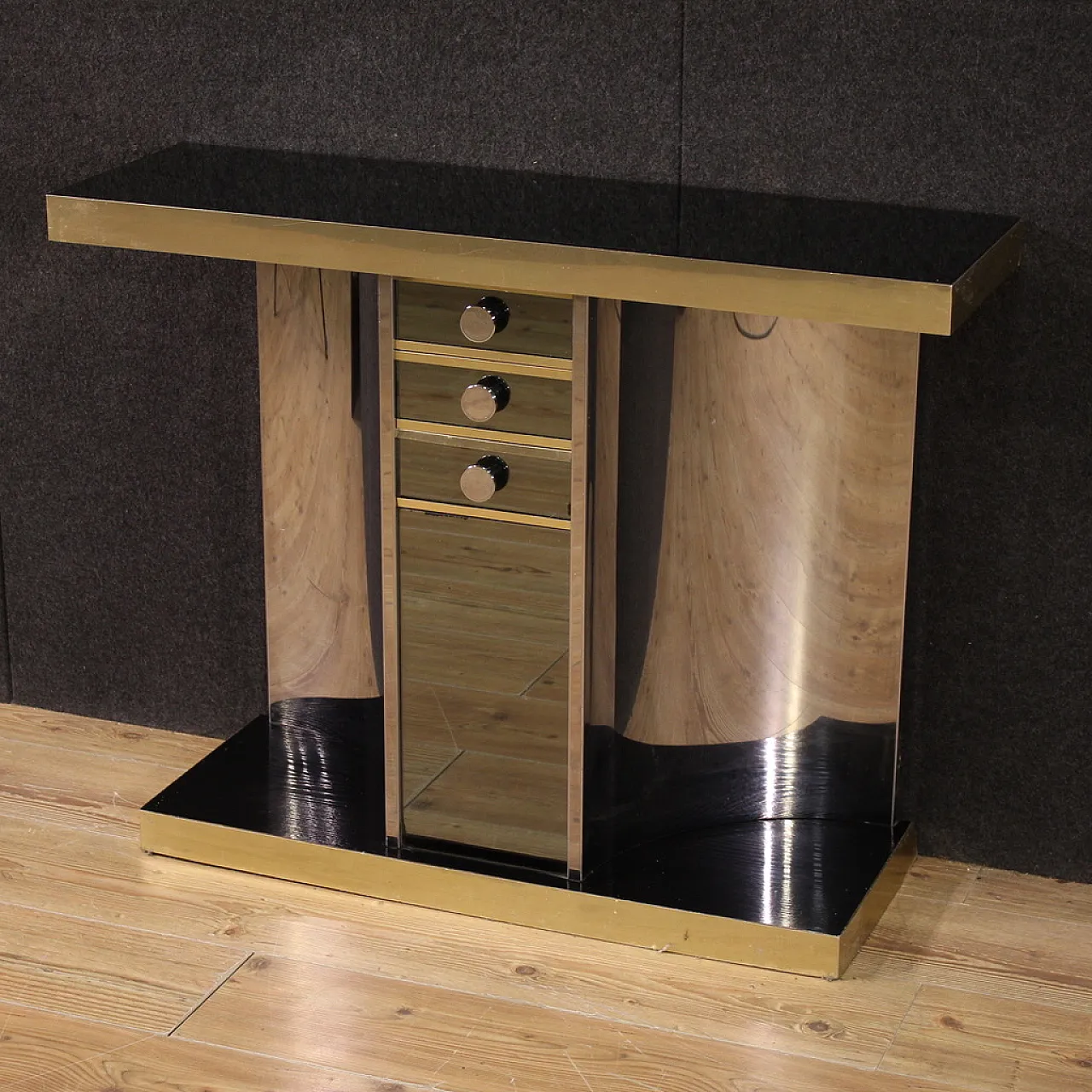 Console a specchio design italiano, anni '70 4