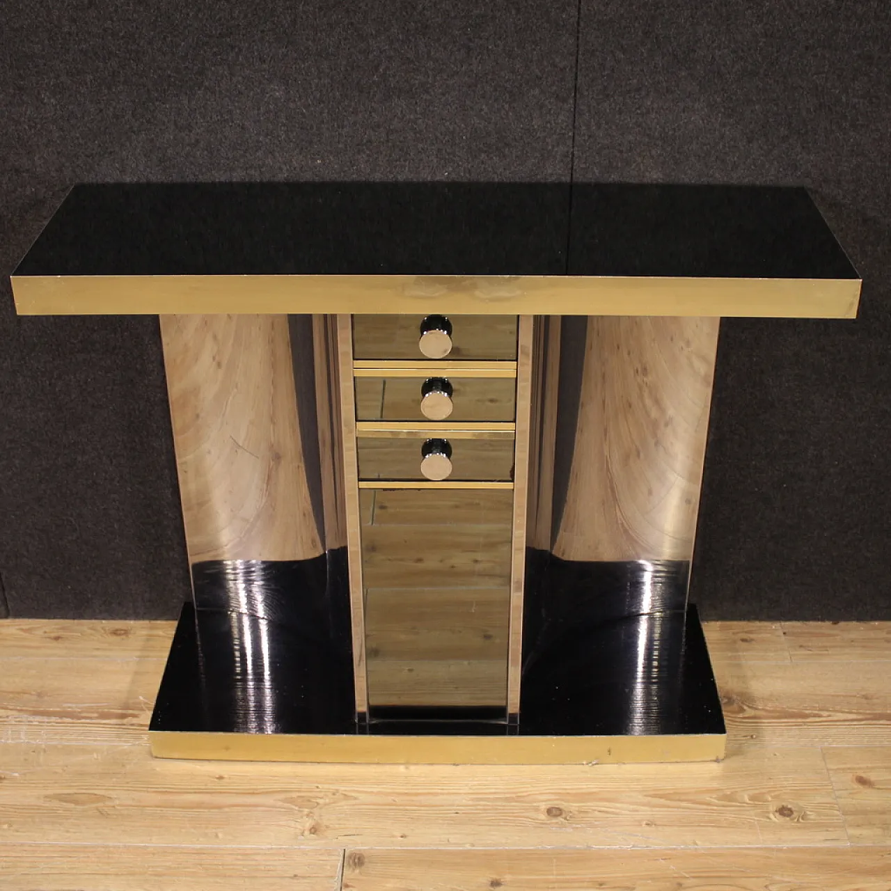 Console a specchio design italiano, anni '70 6