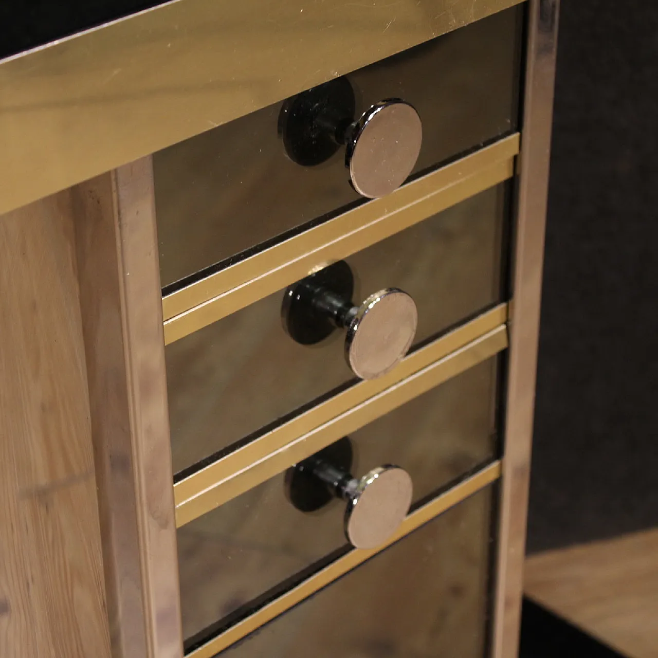 Console a specchio design italiano, anni '70 11