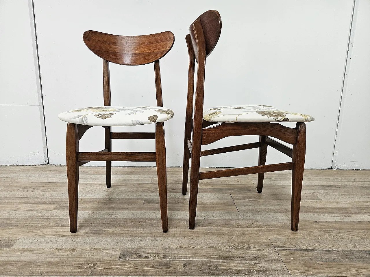 Chairs for dining room teak Scandinavian, 70s 2