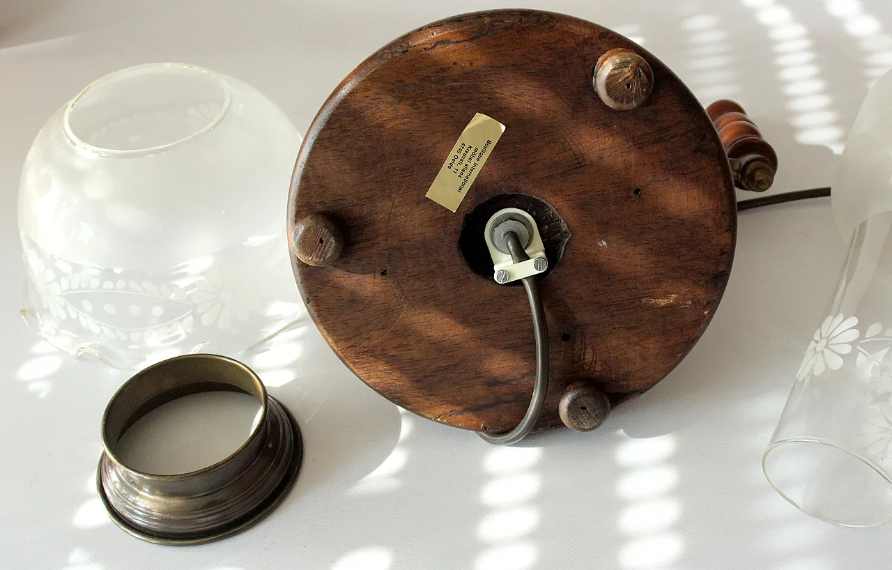 Lampada da tavolo in stile country house, anni '80 9