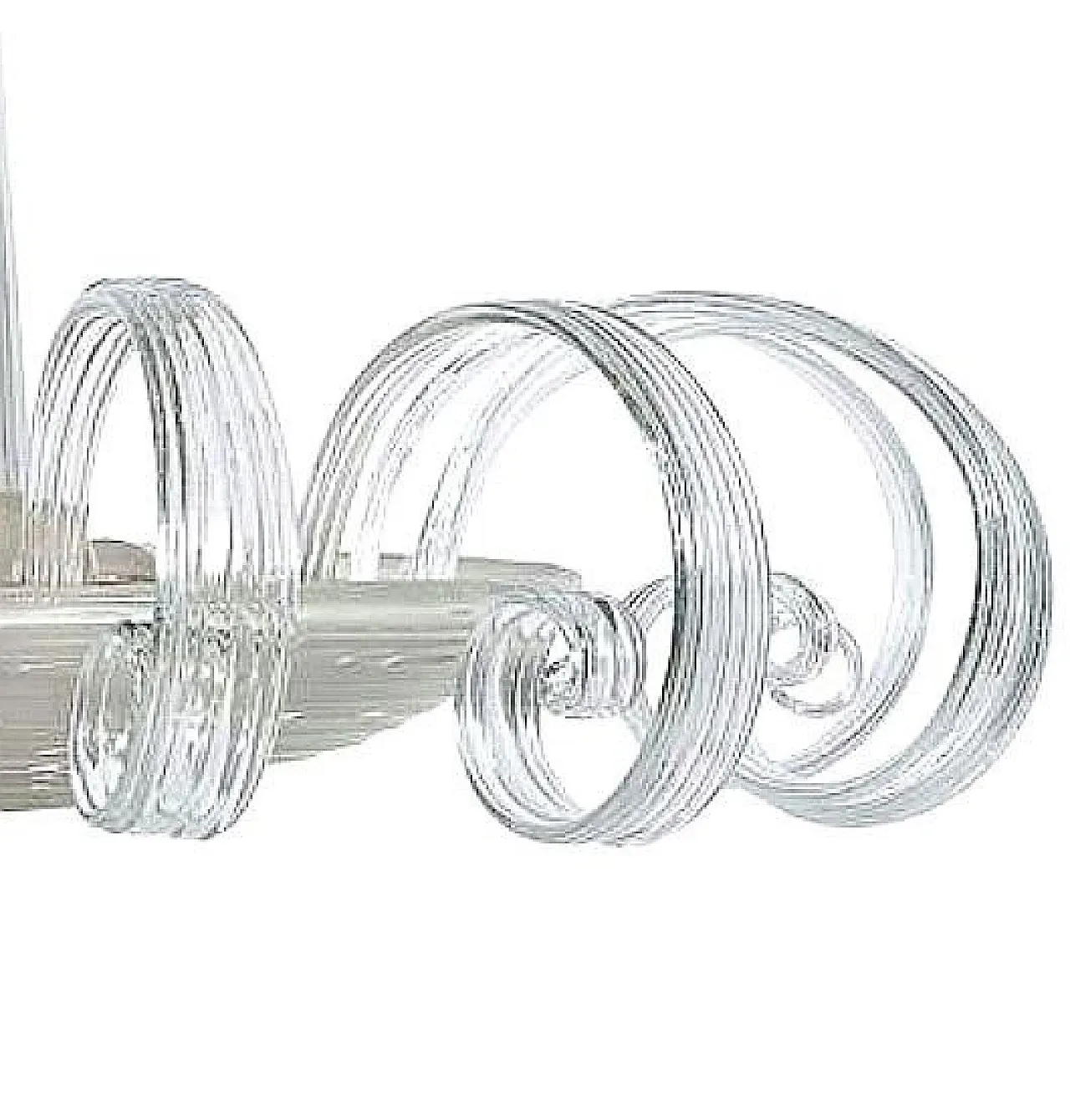 Lampadario Art Deco in Vetro di Murano, anni '50 4