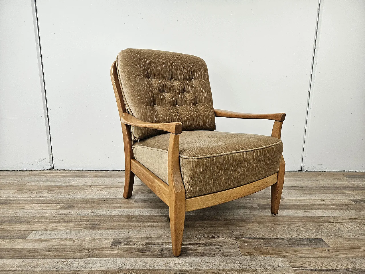 70s living room chair in beech 1