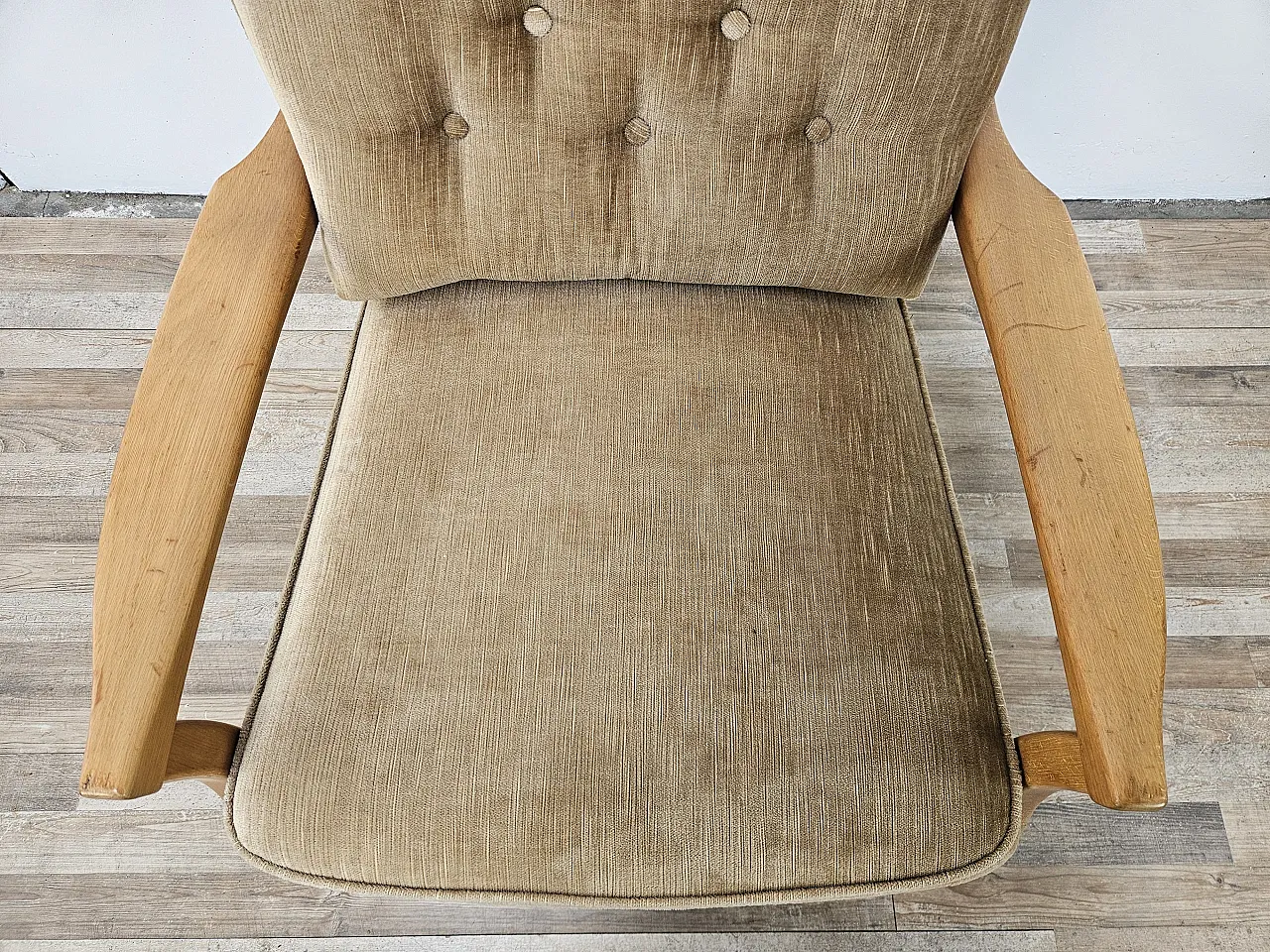 70s living room chair in beech 7