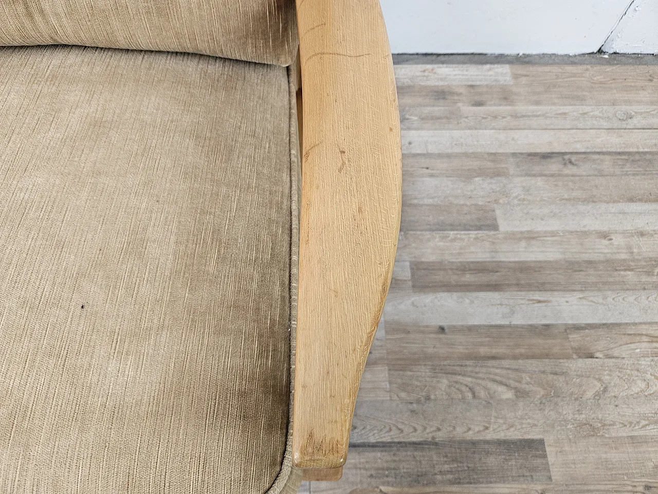 70s living room chair in beech 8