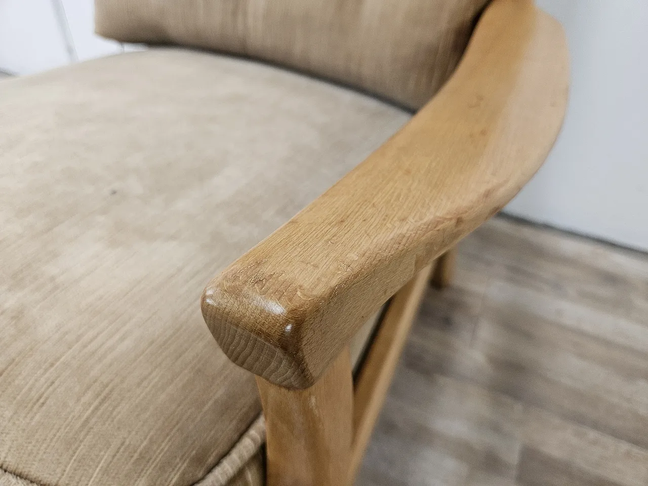 70s living room chair in beech 9