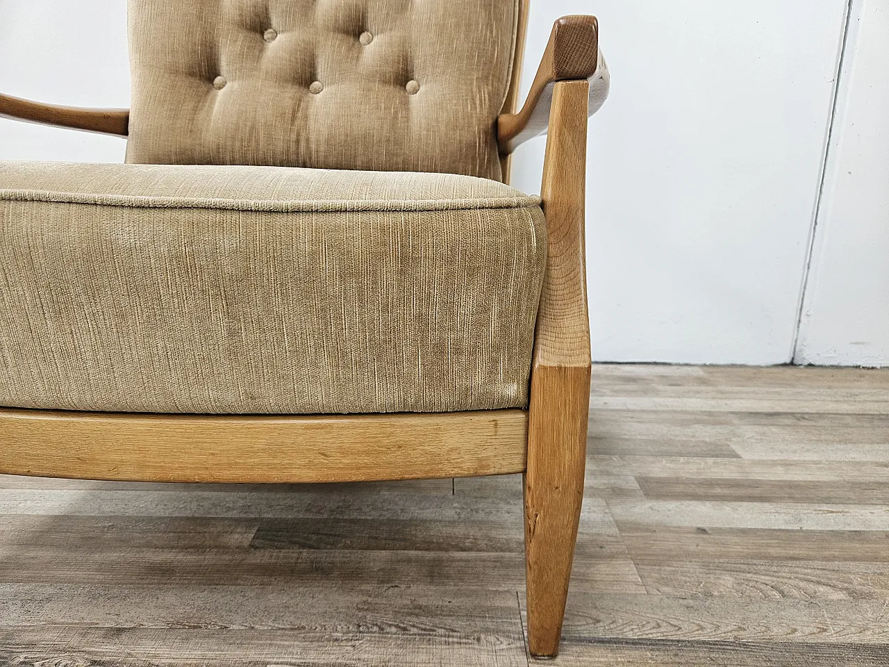 70s living room chair in beech 11