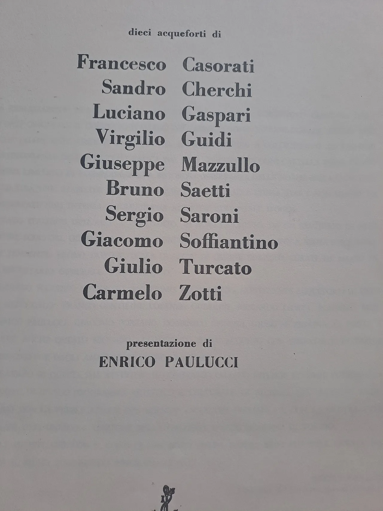 10 Acqueforti d'artista, numerate, '900 11