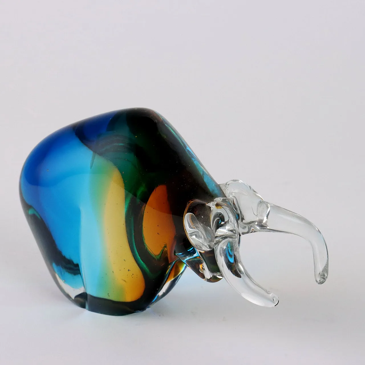 Coppia di sculture in vetro di Murano, anni '60 3