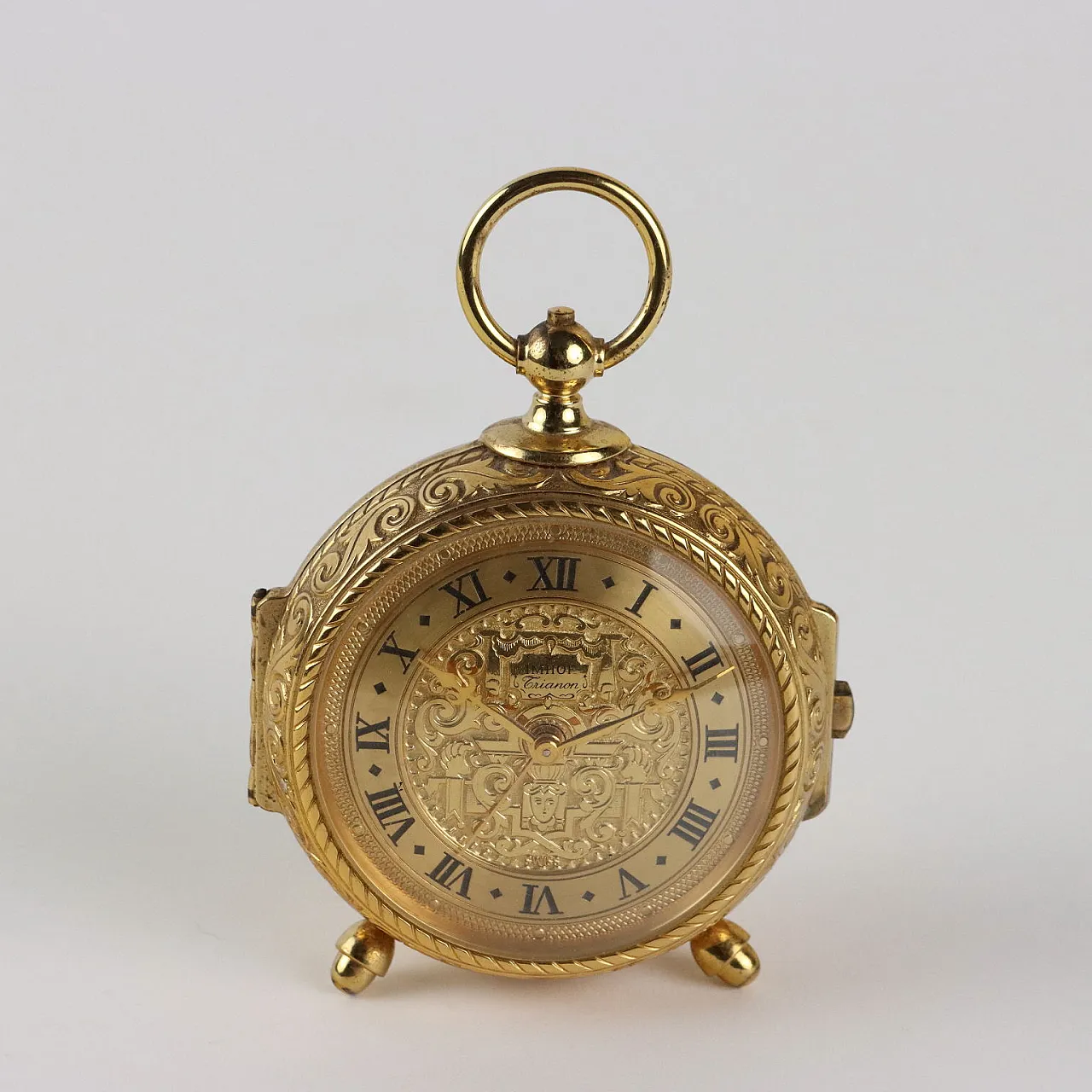 Imhof Trianon 15 Jewels Table Alarm Clock, 19th century 3
