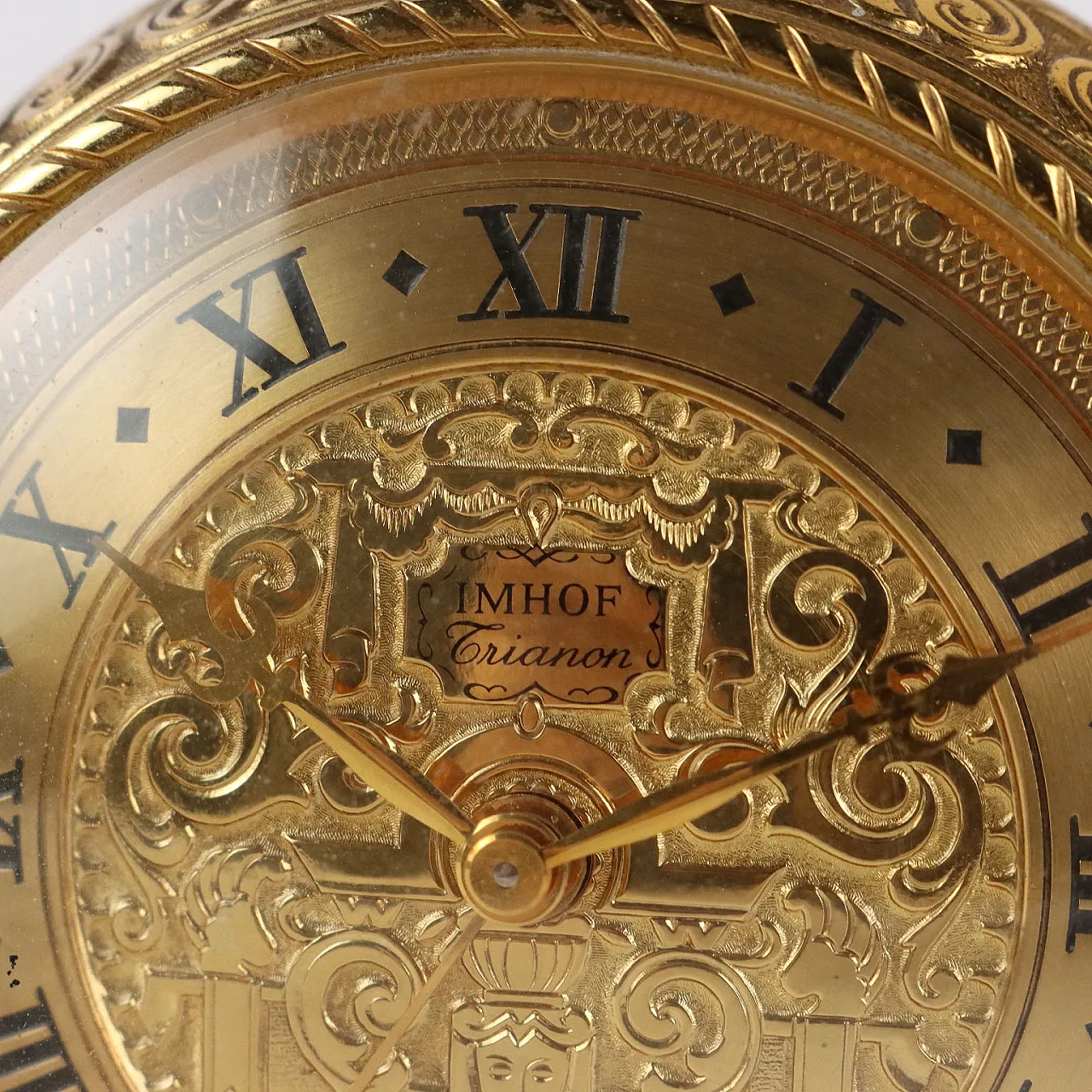 Imhof Trianon 15 Jewels Table Alarm Clock, 19th century 4