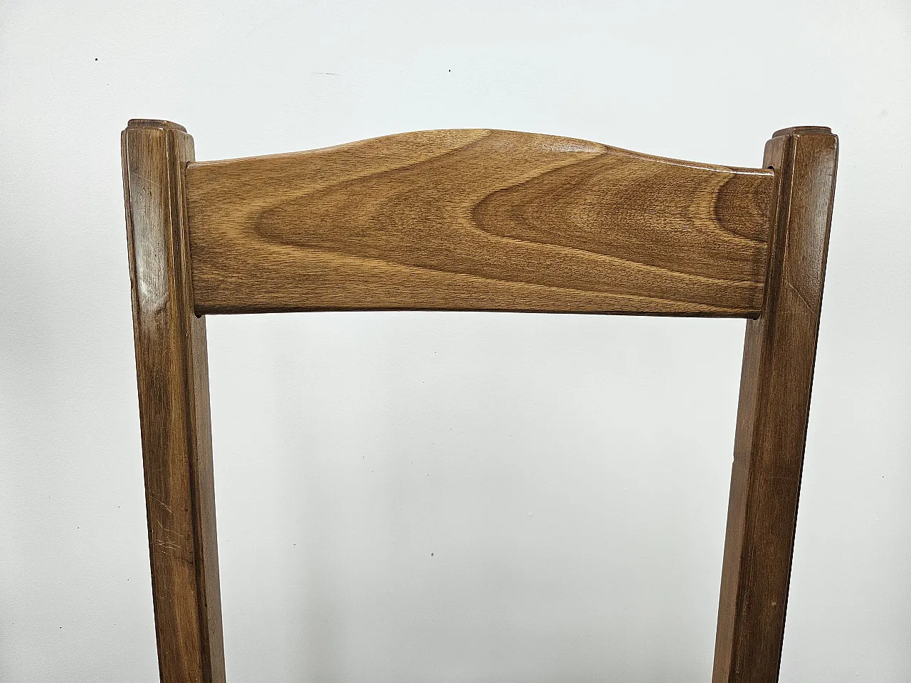6 Dining room chairs in beech with geometric seat, 1950s 12