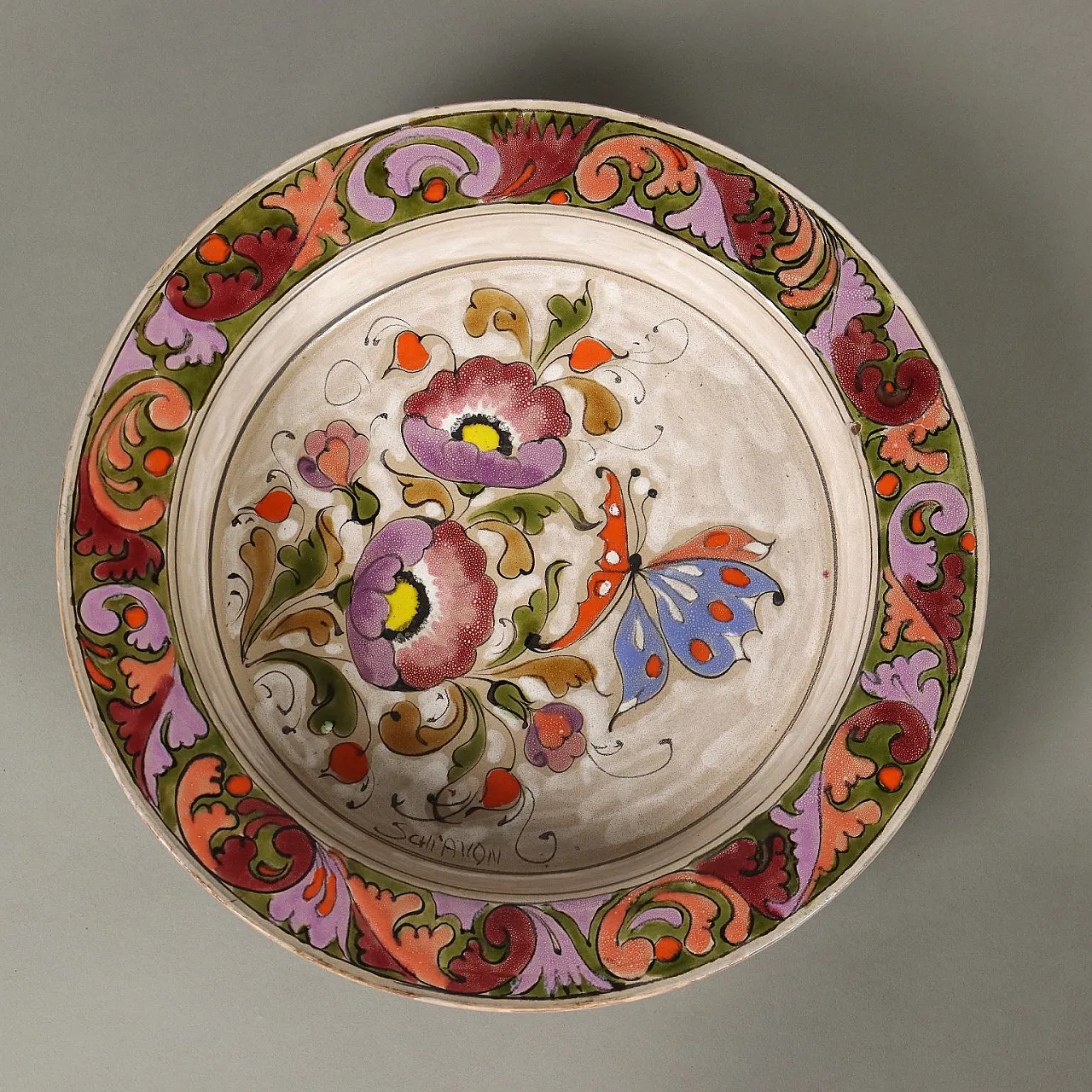 Group of Antique Bowls Man. Schiavon Ceramic Italy XX Century 4