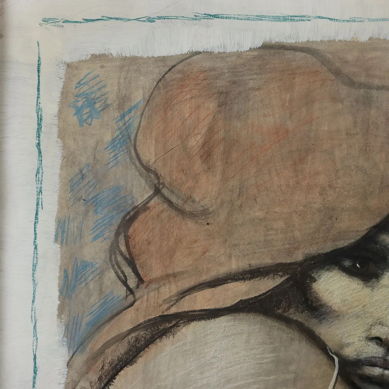 F. M. Liberatore, Figura femminile, tecnica mista su carta, 1977 4