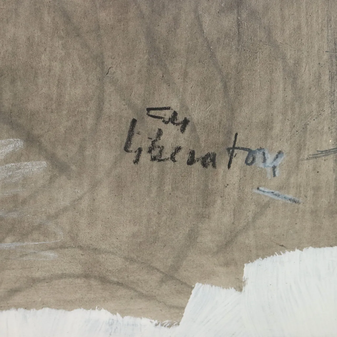 F. M. Liberatore, Figura femminile, tecnica mista su carta, 1977 6