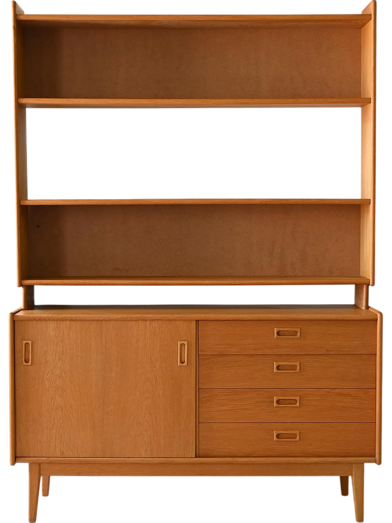 Scandinavian bookcase in oak, 60s 11