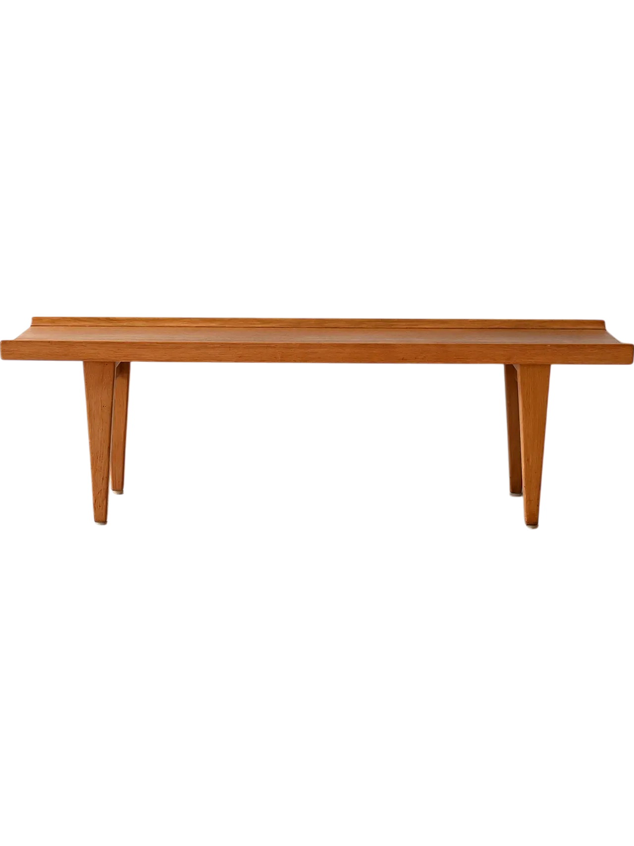Scandinavian bench in oak, 1950s 8