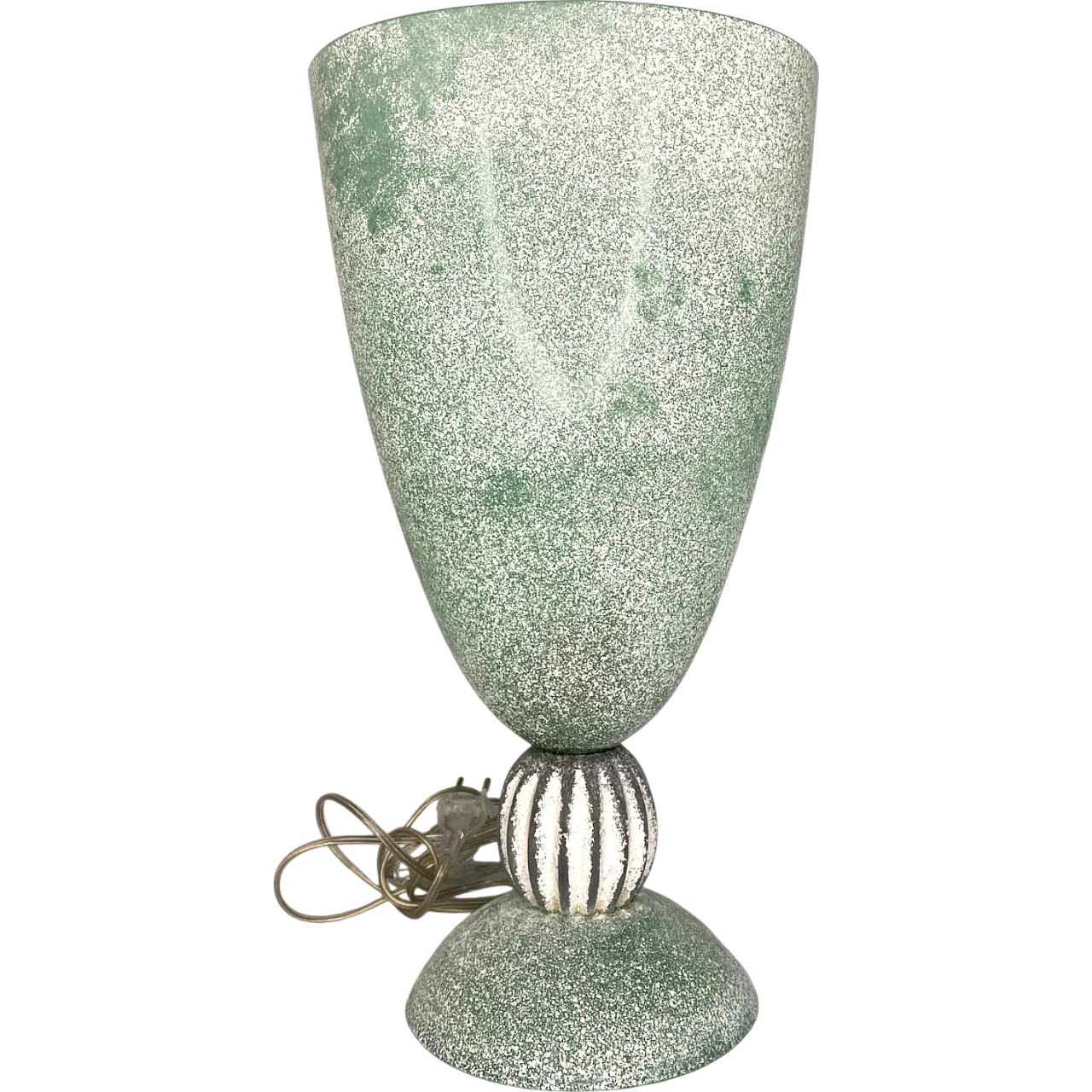 Seguso stone effect glass lamp, 70s 8