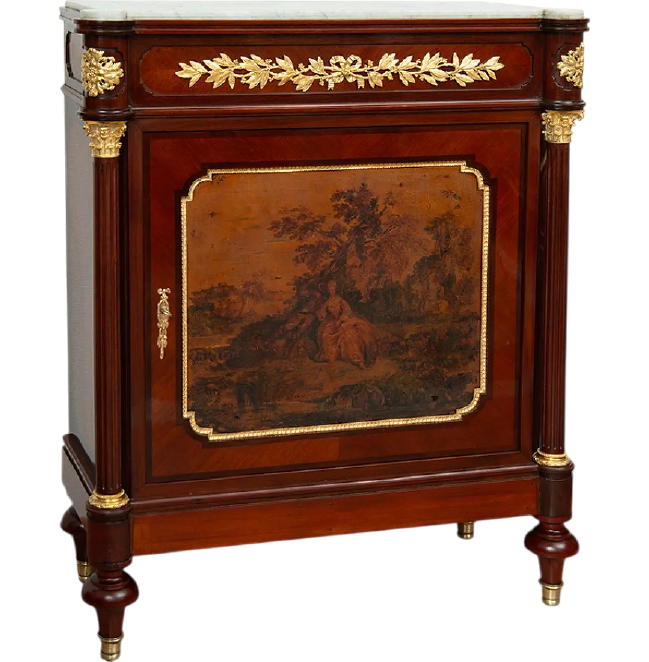 Sideboard Napoleon III French in the manner of "Vernis Martin", 19th c 7