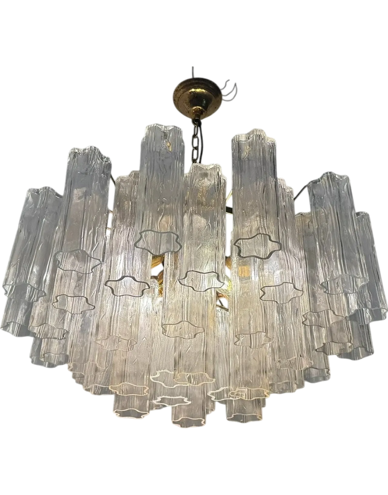 Murano Glass Tronchi Tube Chandelier, 1970s 12
