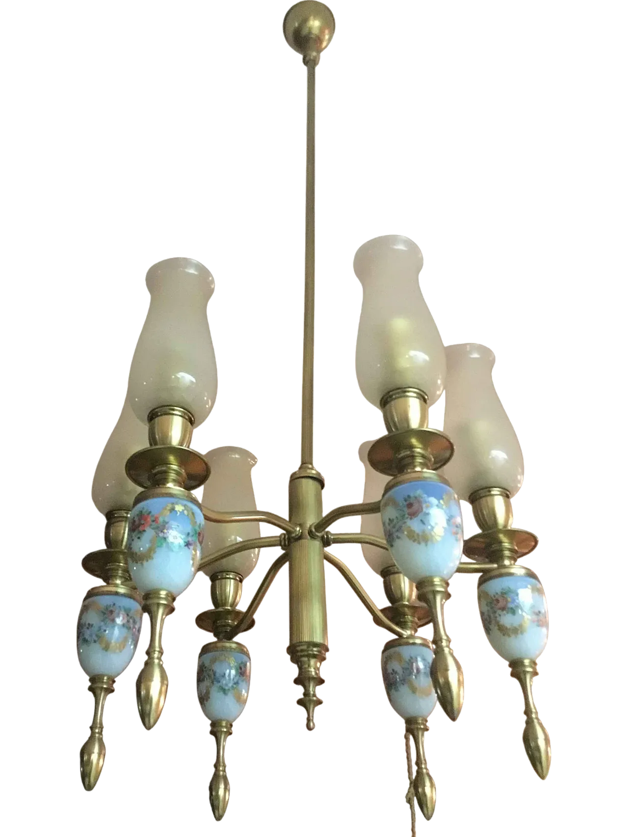 Lampadario e due applique Seguso anni '60 5