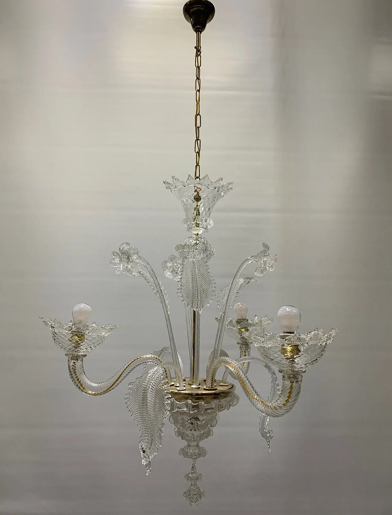 Murano glass chandelier by Cesare Toso, 1960s 1