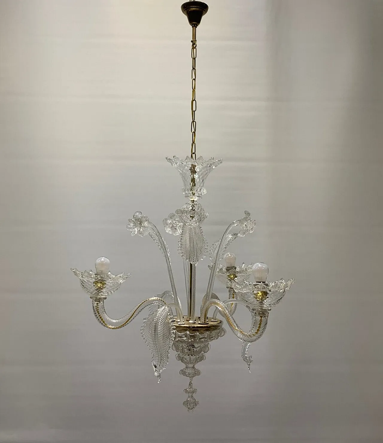 Murano glass chandelier by Cesare Toso, 1960s 2
