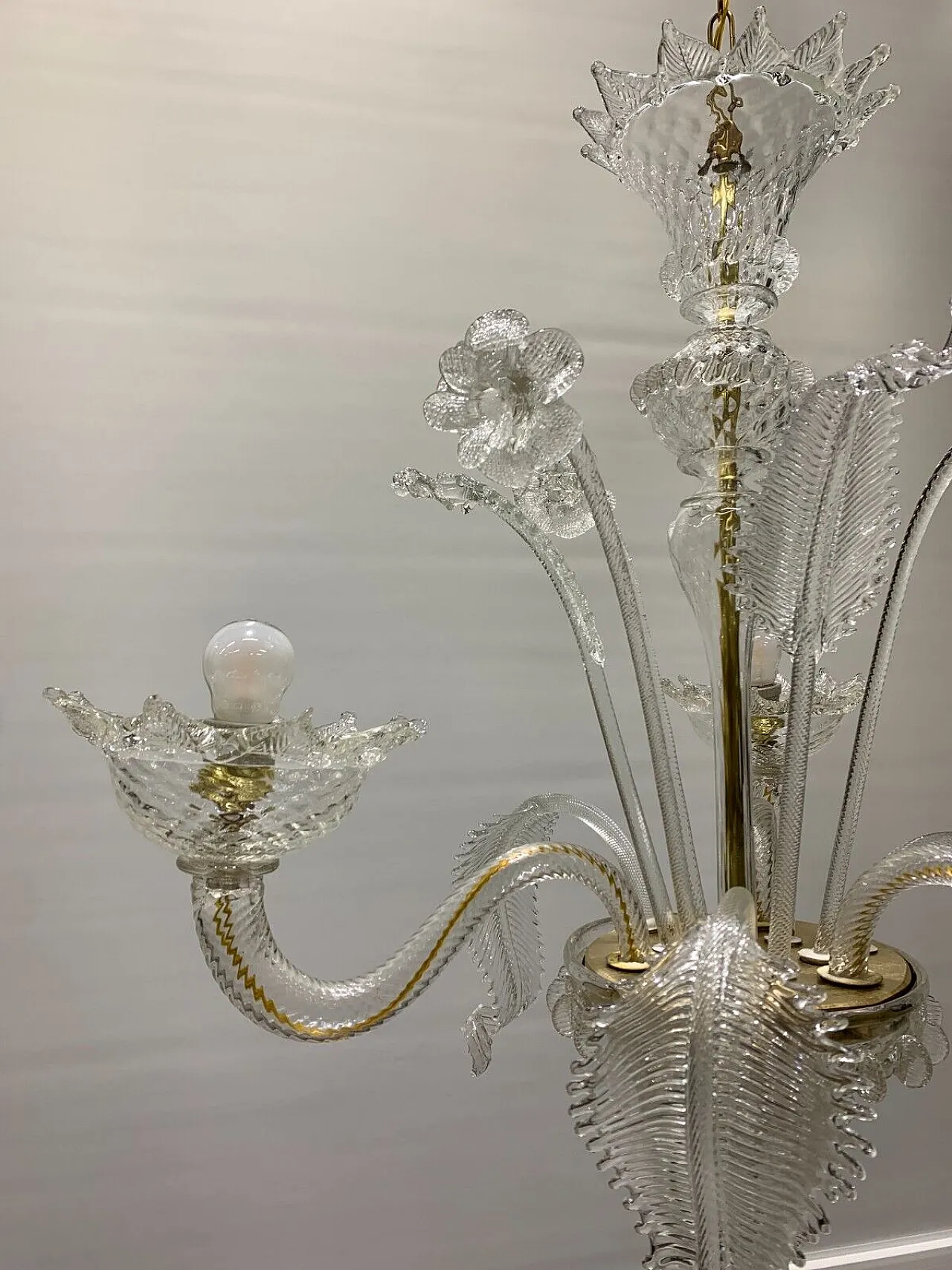 Murano glass chandelier by Cesare Toso, 1960s 3