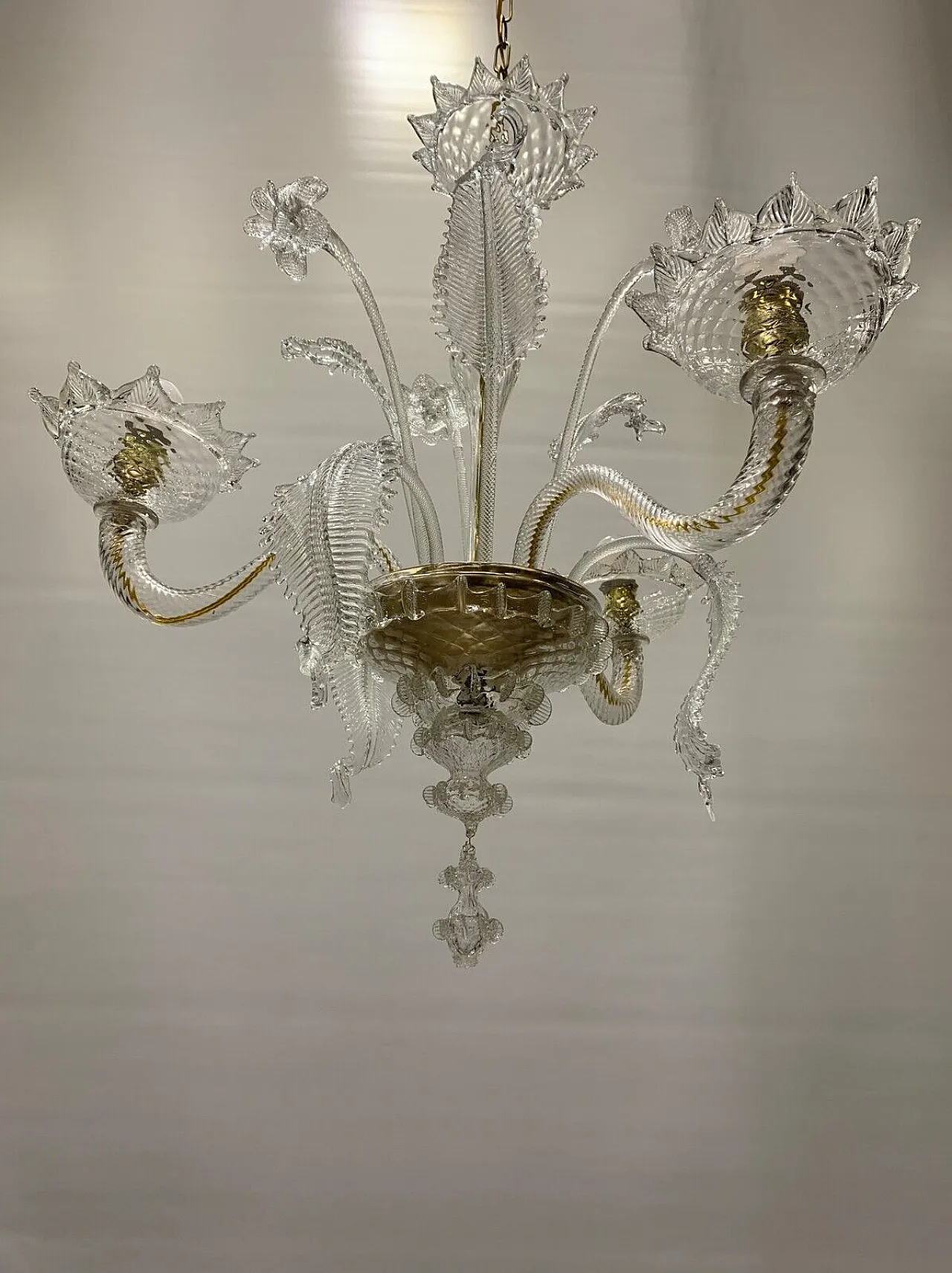 Murano glass chandelier by Cesare Toso, 1960s 4