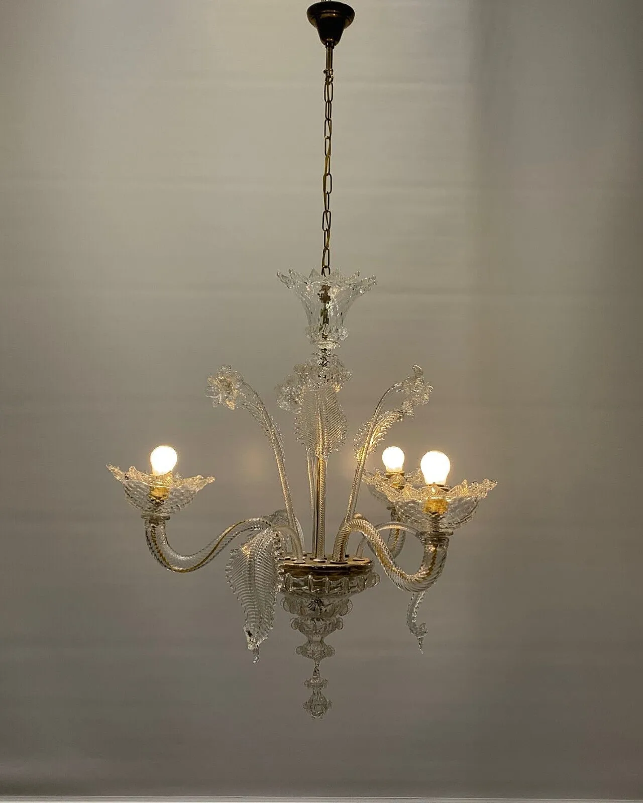 Murano glass chandelier by Cesare Toso, 1960s 5
