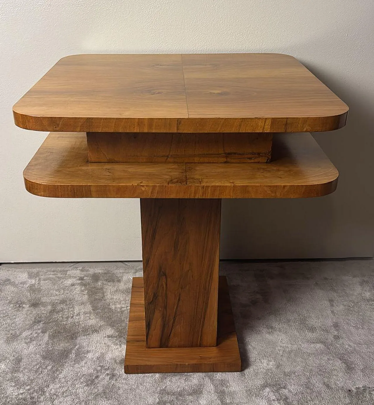 French Art Deco Square Occasional Table, 1930s 2