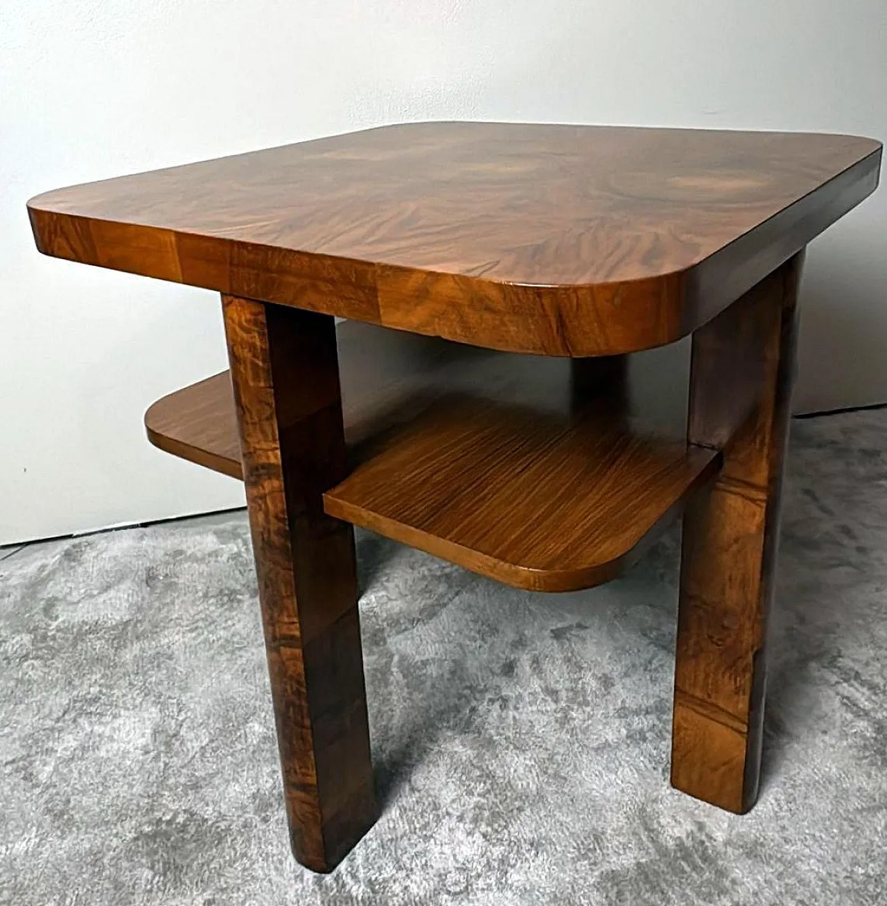 French Art Deco square tea/coffee table, 1930s 3