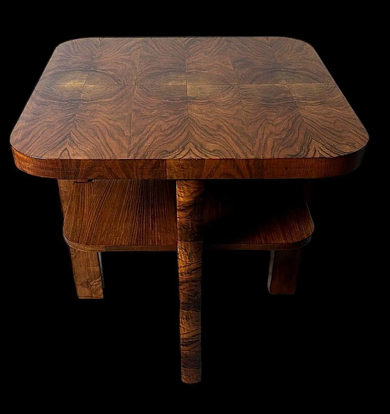 French Art Deco square tea/coffee table, 1930s 4