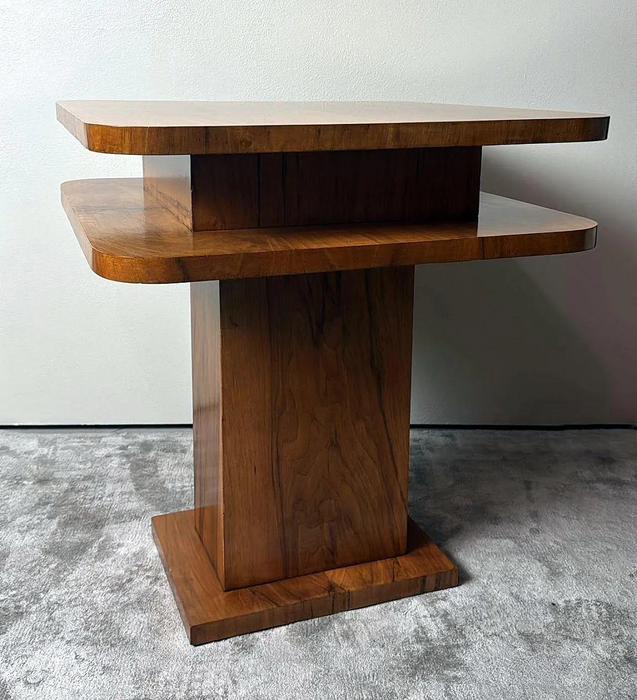 French Art Deco Square Occasional Table, 1930s 5