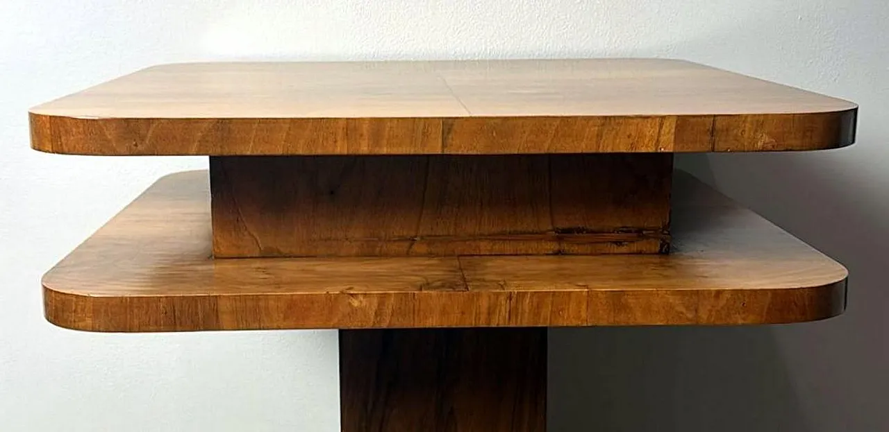 French Art Deco Square Occasional Table, 1930s 8