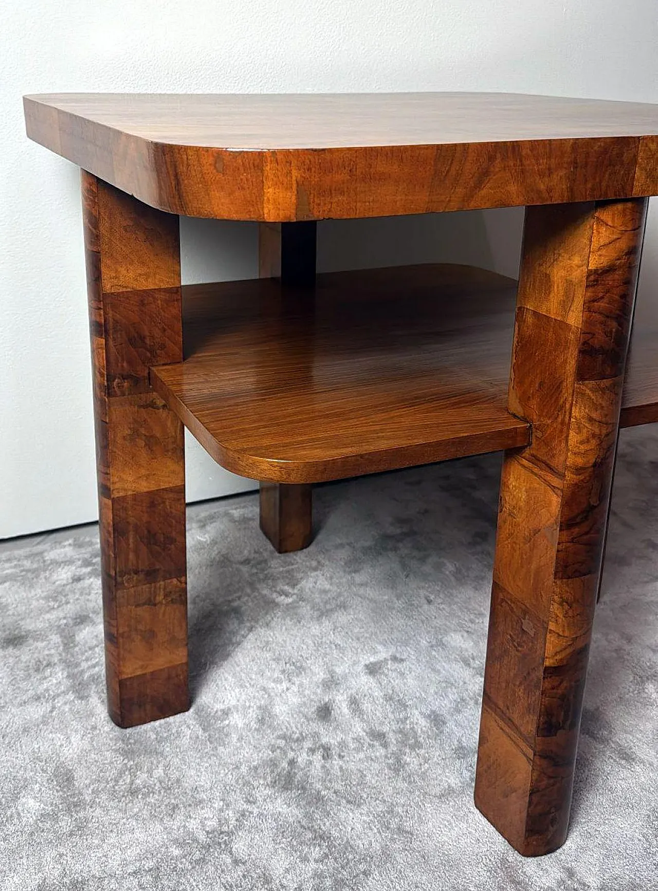 French Art Deco square tea/coffee table, 1930s 11