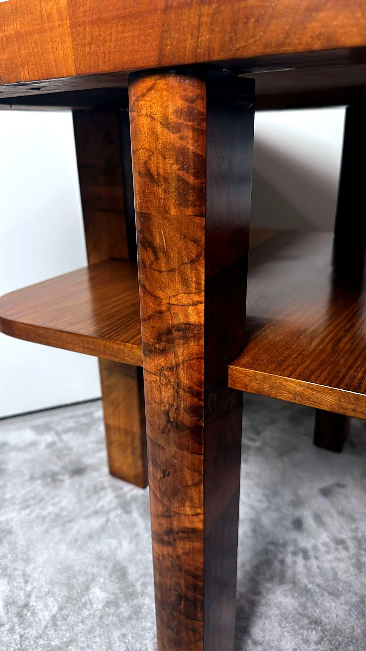 French Art Deco square tea/coffee table, 1930s 13