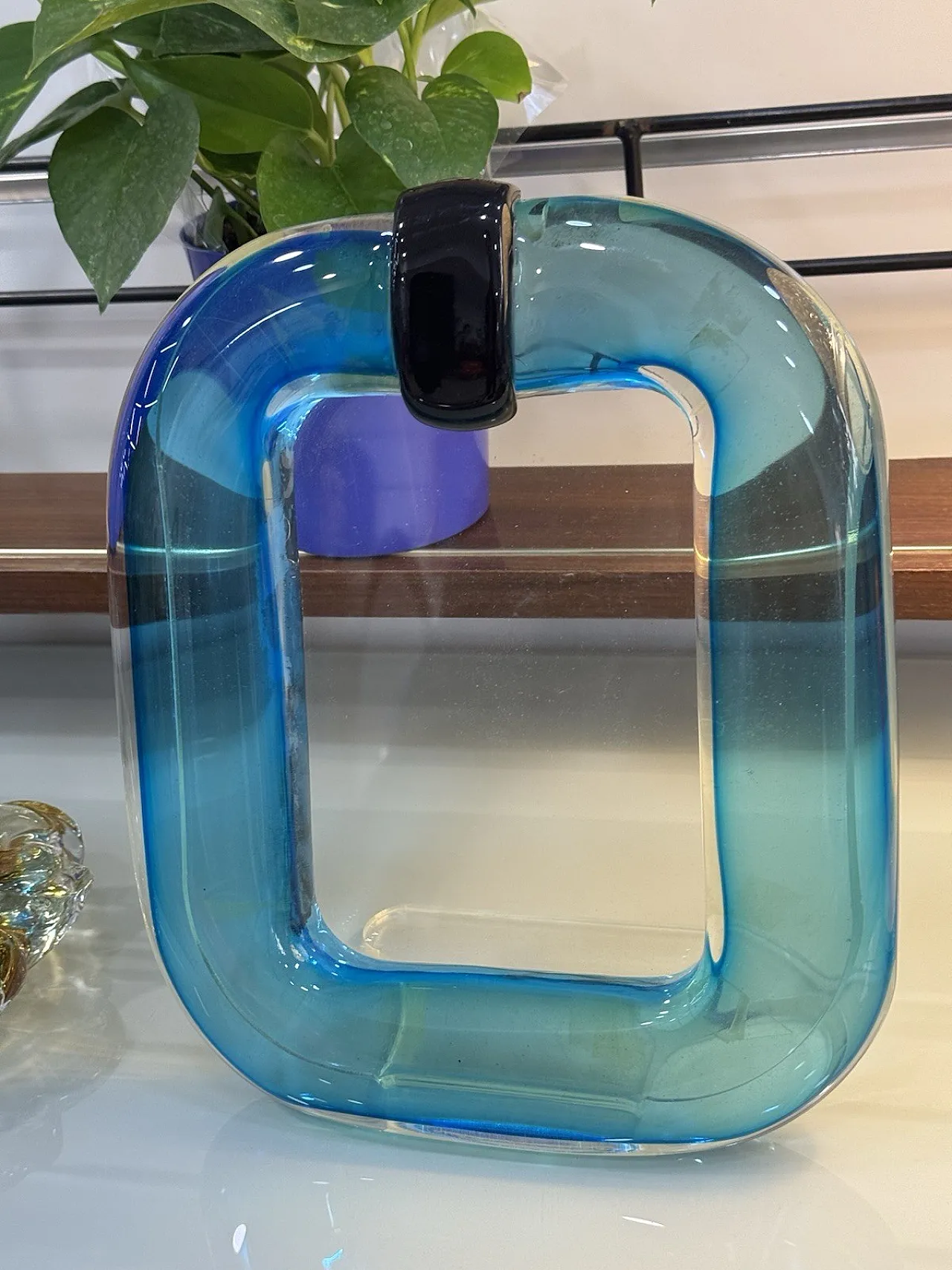 Murano glass frame by Marcello Furlan, 20th century 4