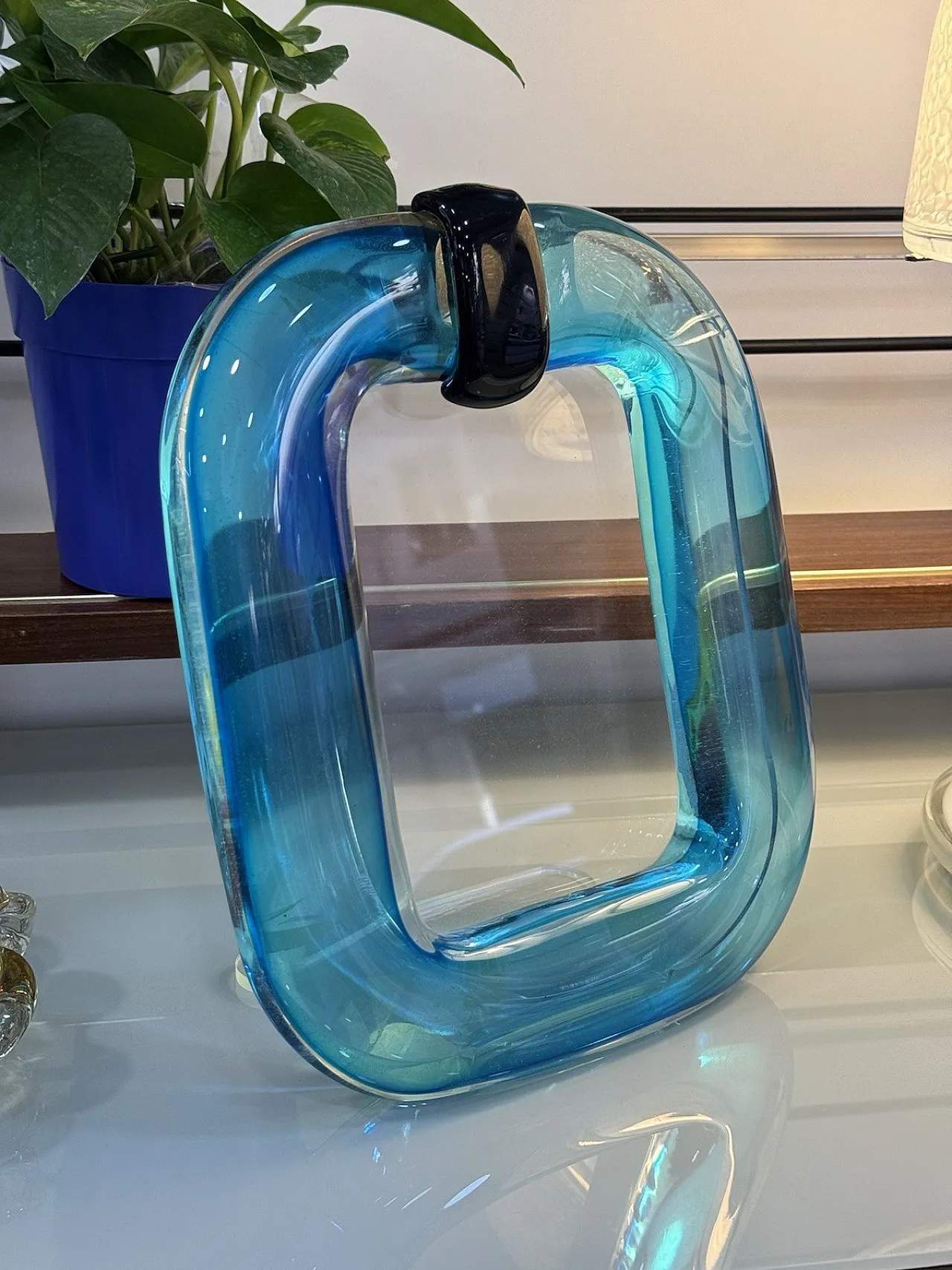 Murano glass frame by Marcello Furlan, 20th century 5