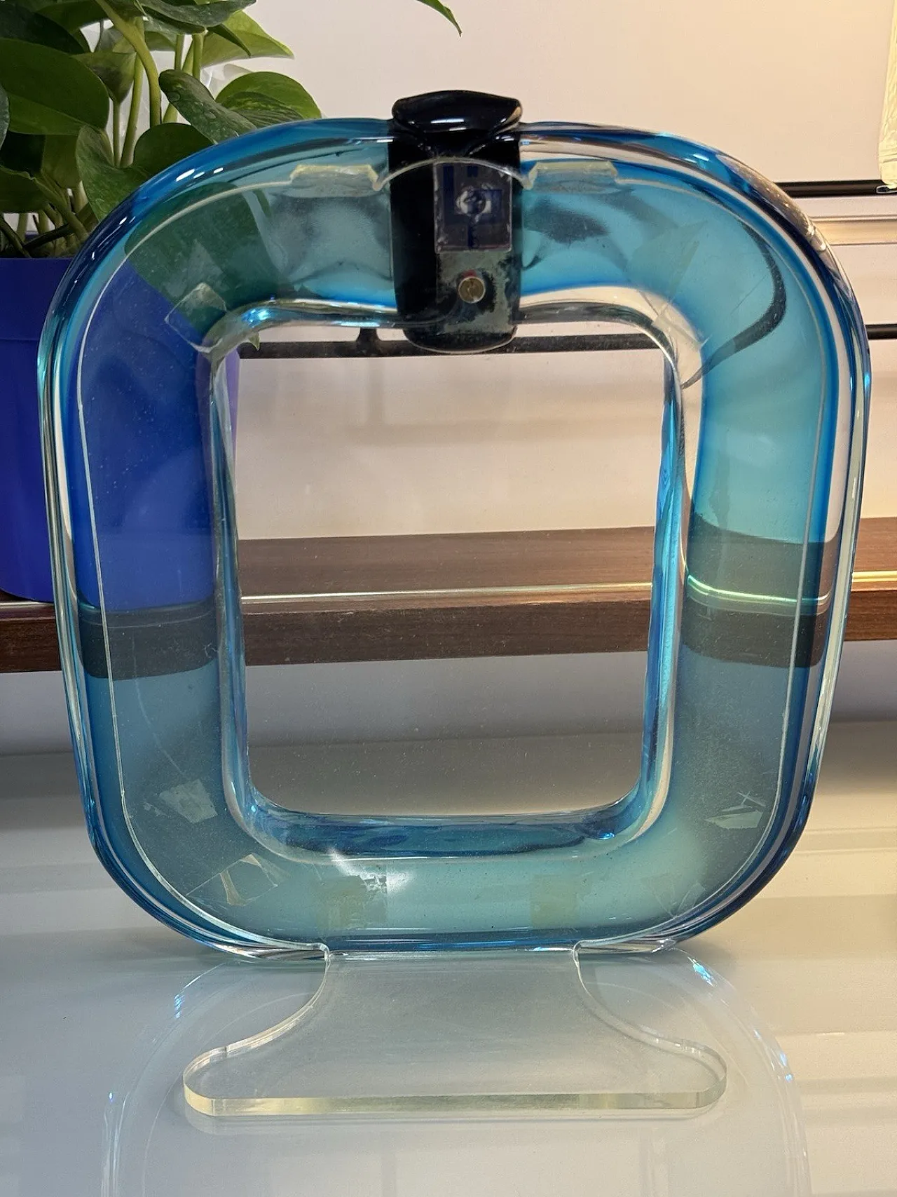 Murano glass frame by Marcello Furlan, 20th century 7