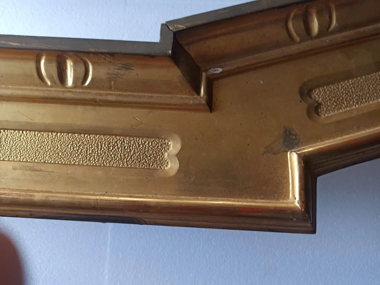 Coppia di mantovane in legno dorato, metà '800 6
