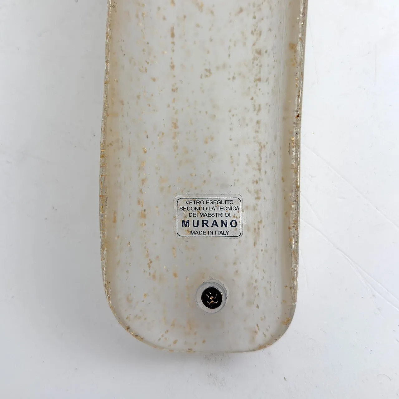 Pair of Murano glass and gold leaf wall sconces, 2000s 12