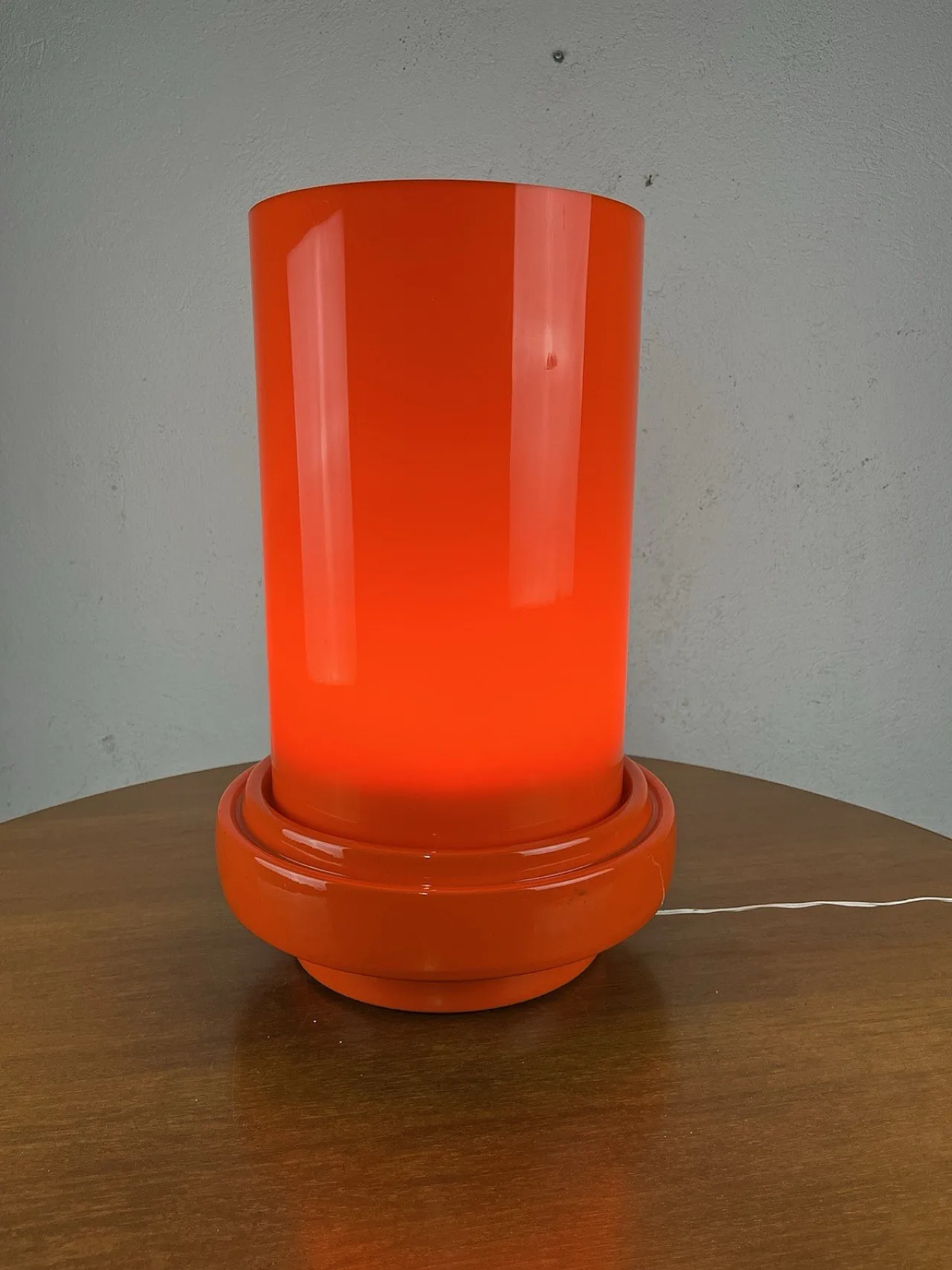 Plastic and ceramic glass table lamp, 1960s 6