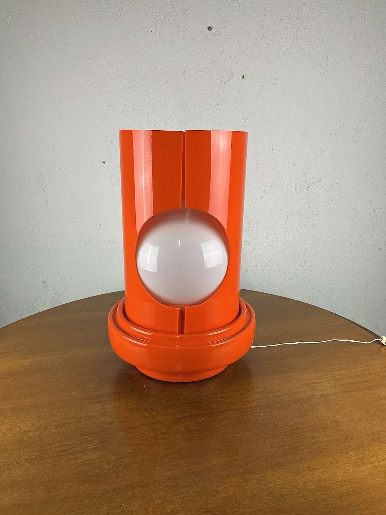 Plastic and ceramic glass table lamp, 1960s 8