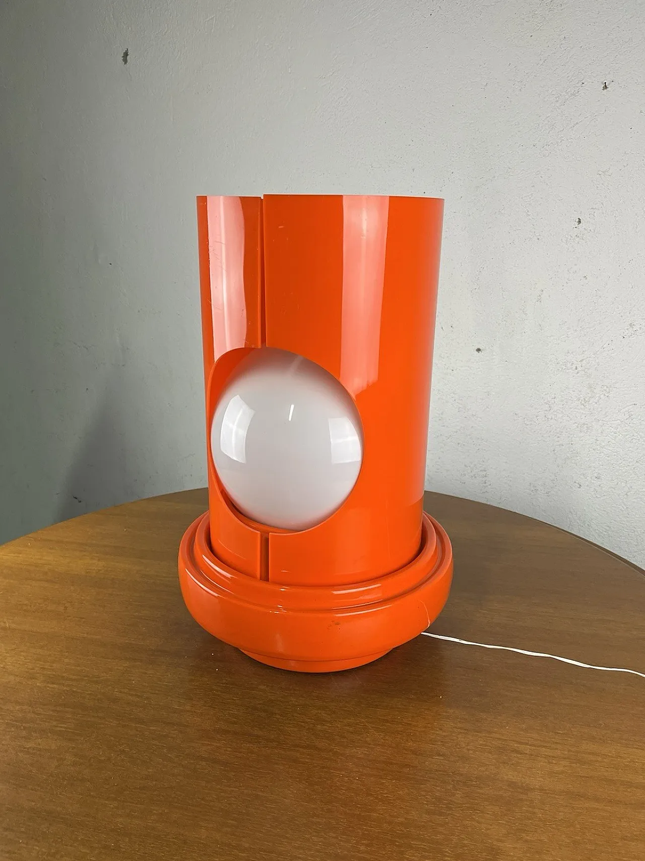 Plastic and ceramic glass table lamp, 1960s 9