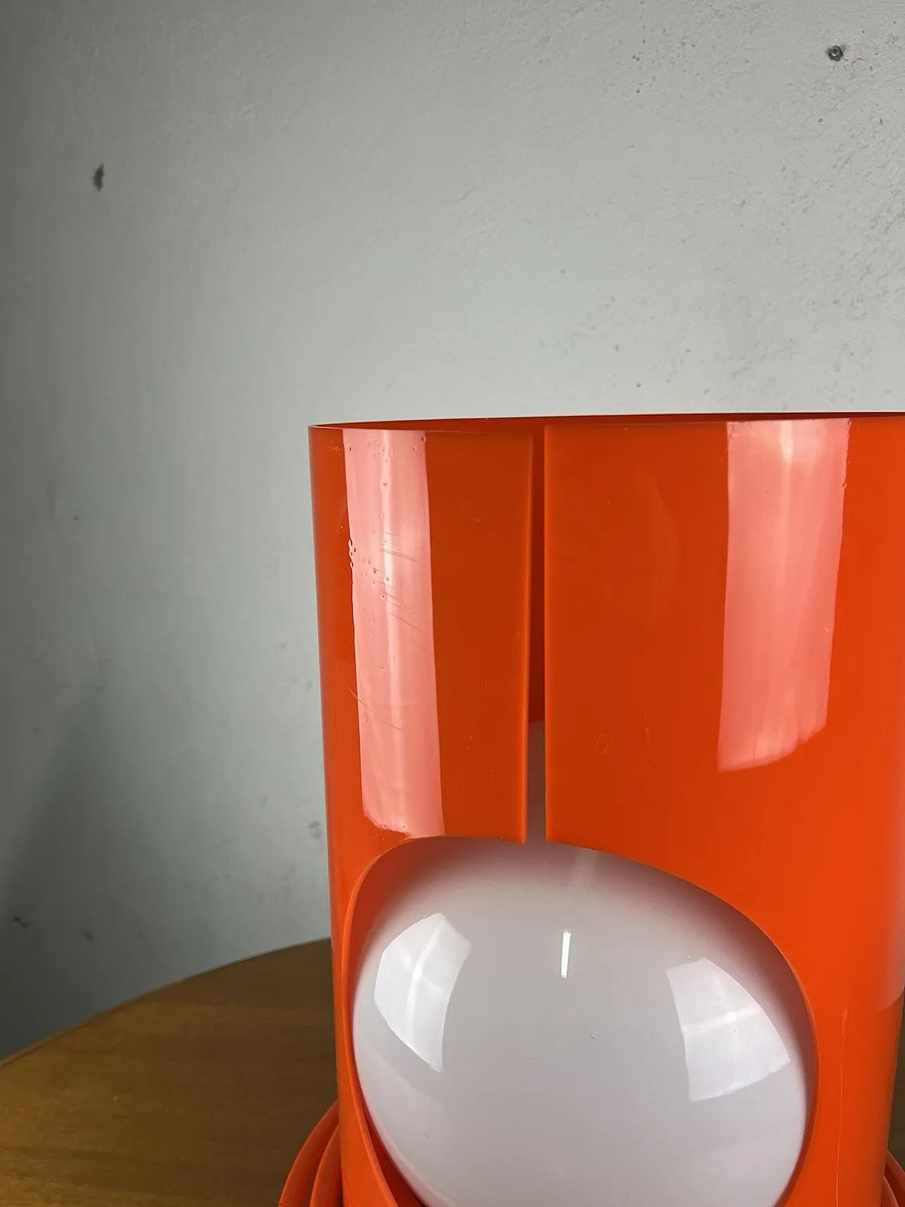 Plastic and ceramic glass table lamp, 1960s 10