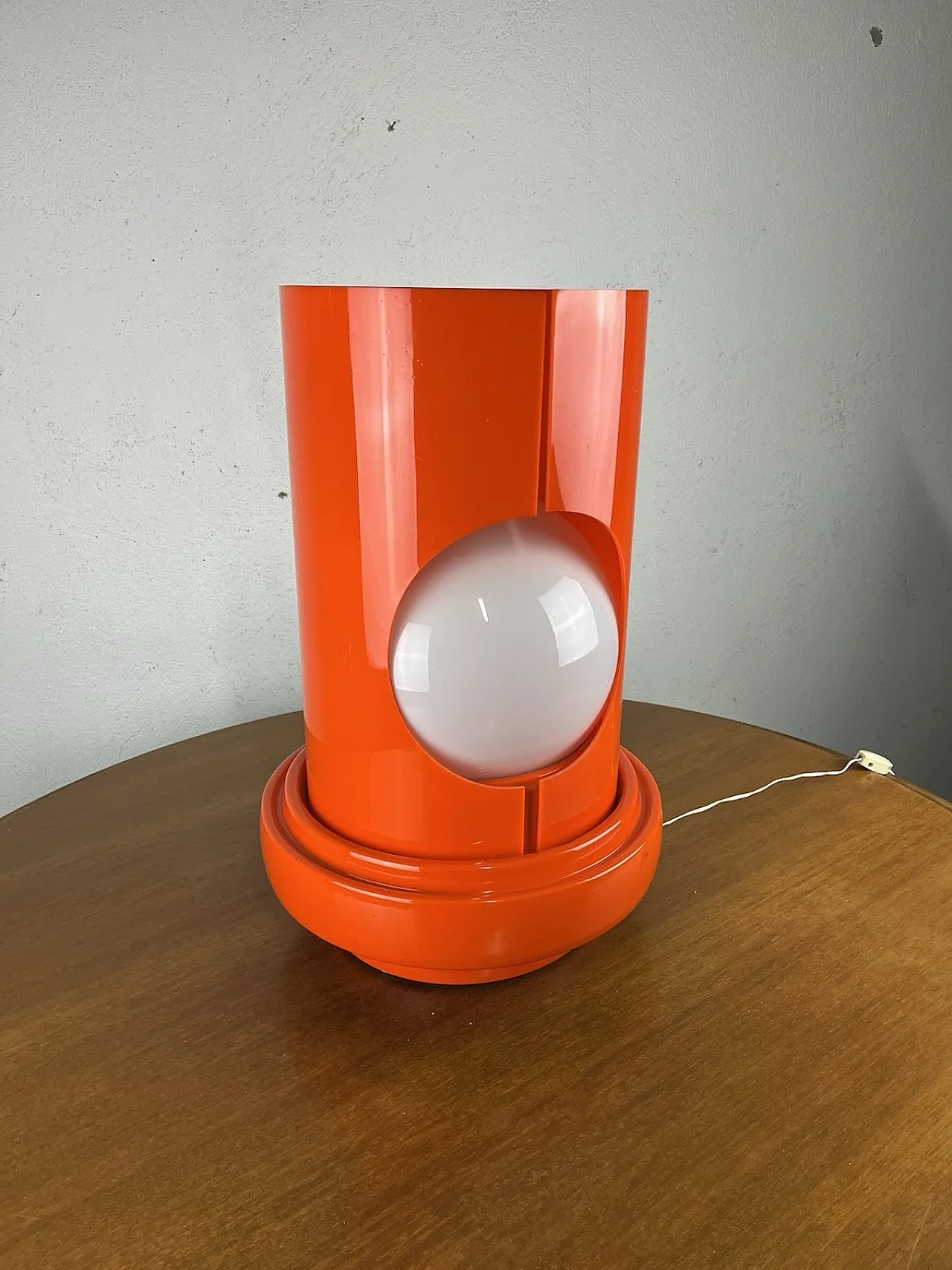 Plastic and ceramic glass table lamp, 1960s 11