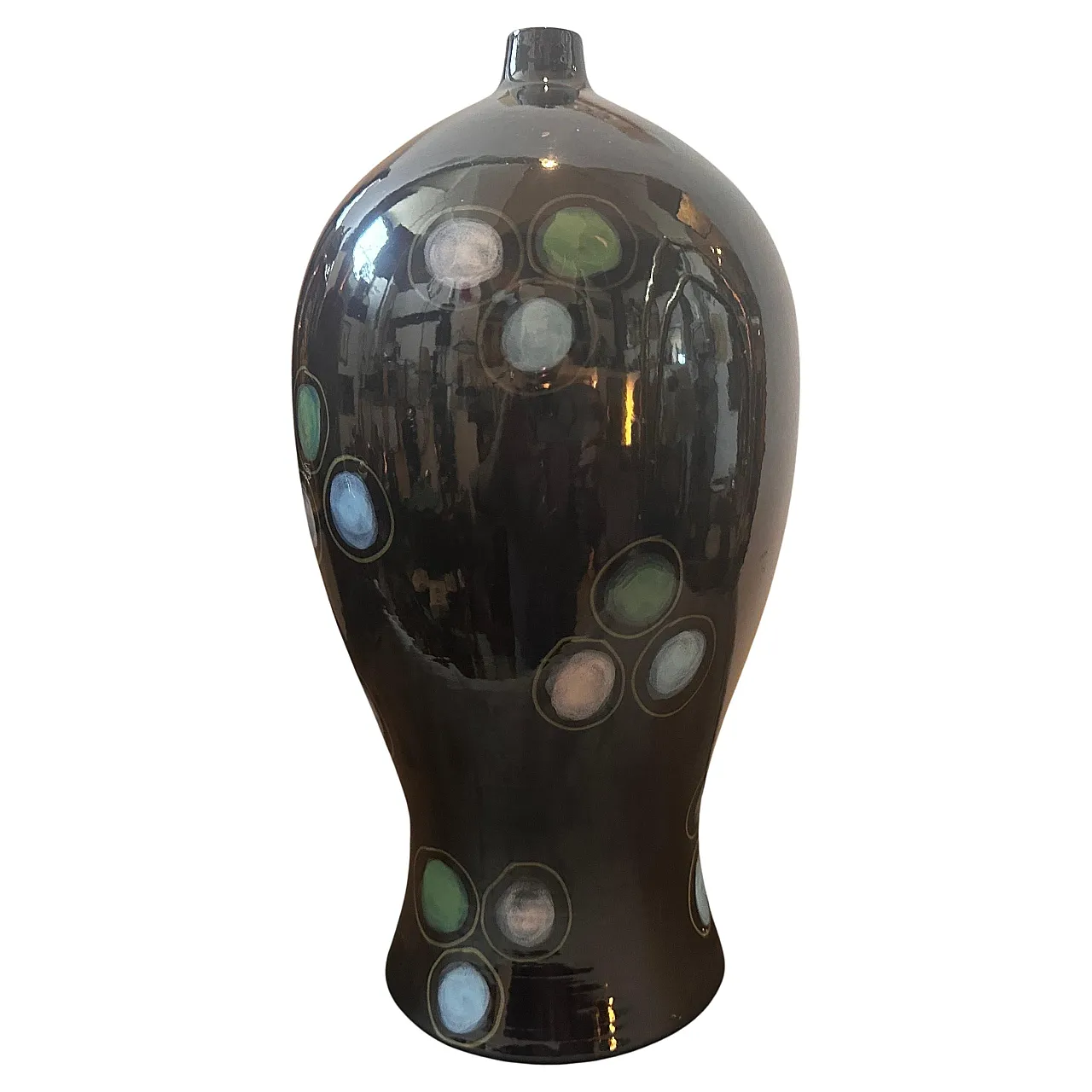 Hand-painted ceramic vase by Gio Ponti, 1960s 2